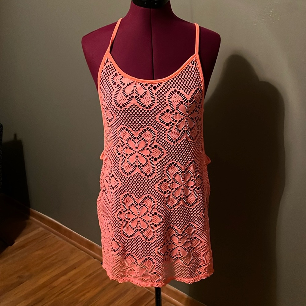 Forever 21 Coral Color  size medium swim cover up